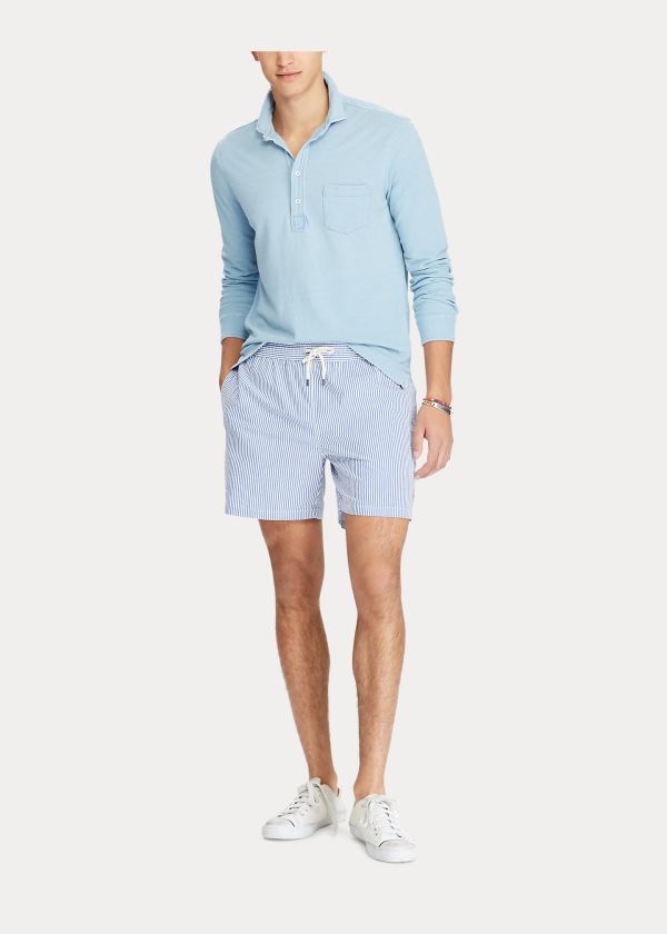 Men's Polo Ralph Lauren 5½-Inch Seersucker Swimshorts | 830291VYP